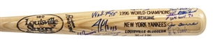 1996 New York Yankees World Series Champion Limited Edition Team Signed Louisville Slugger  Bat with 28 Signatures including Jeter
